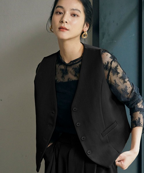 LOWO ベスト ジレ レディース : ZOZOTOWN Yahoo!店 - 通販 - Yahoo