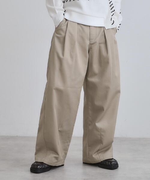 tk.TAKEO KIKUCHI（ティーケータケオキクチ） パンツ バギーチノパンツ