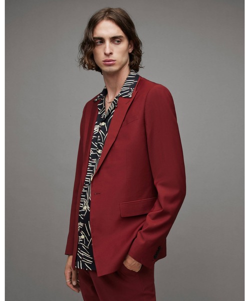 ALLSAINTS（オールセインツ） テーラードジャケット 34 レッド系その他