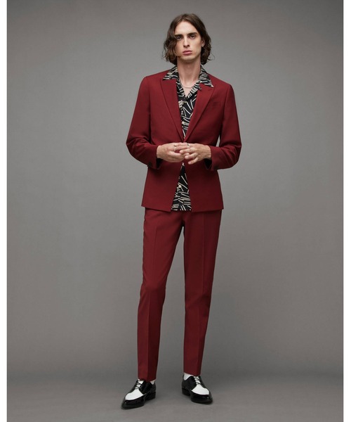 ALLSAINTS（オールセインツ） テーラードジャケット 34 レッド系その他