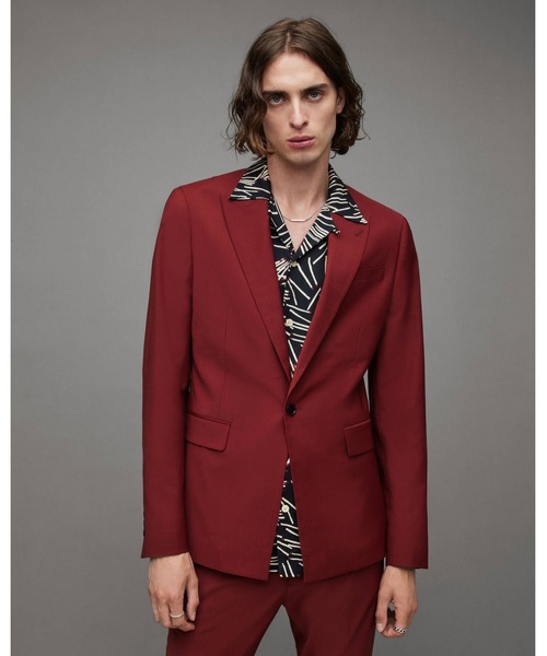 ALLSAINTS（オールセインツ） テーラードジャケット 34 レッド系その他