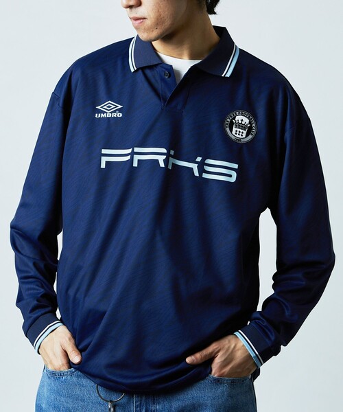 umbro（アンブロ） 長袖ポロシャツ X-LARGE ネイビー メンズ