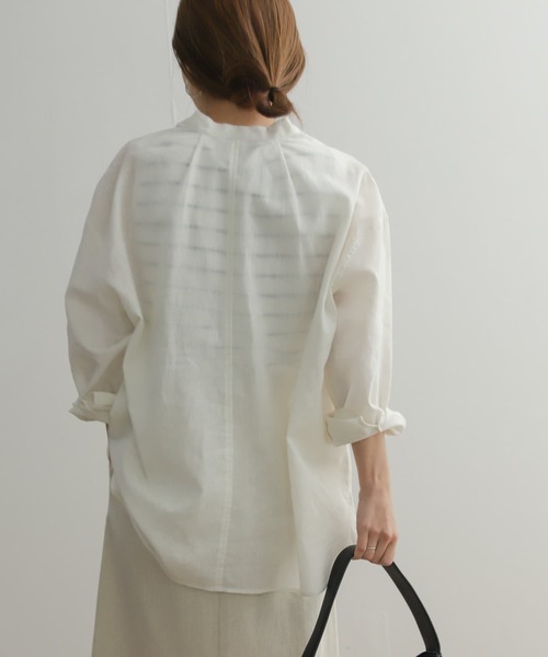 「URBAN RESEARCH DOORS」 長袖ブラウス MEDIUM ホワイト レディース_画像10