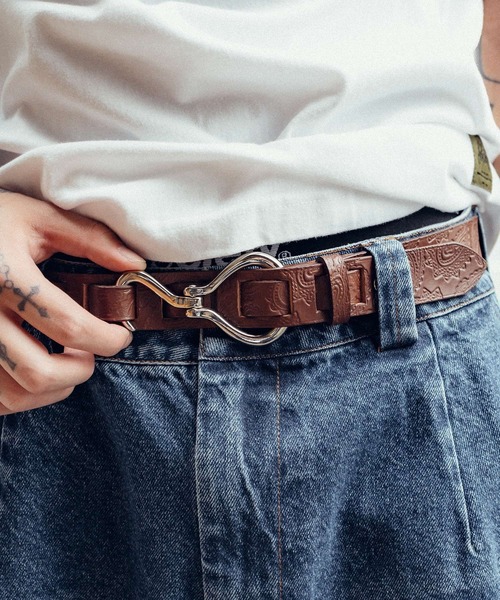 Subciety（サブサエティ） ベルト Paisley hook belt メンズ