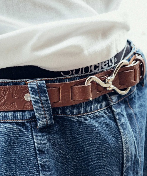 Subciety（サブサエティ） ベルト Paisley hook belt メンズ