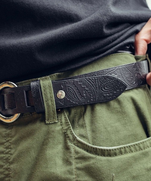 Subciety（サブサエティ） ベルト Paisley hook belt メンズ