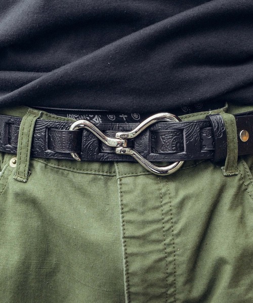 Subciety（サブサエティ） ベルト Paisley hook belt メンズ