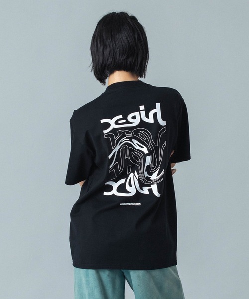 「X-girl」 半袖Tシャツ S ホワイト レディース_画像3