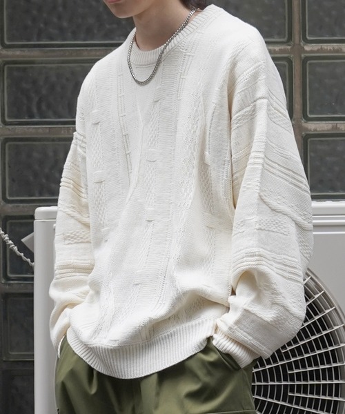 「Confirm」 長袖ニット M ブラック メンズ_画像3