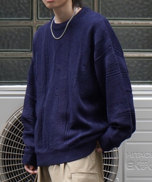 「Confirm」 長袖ニット M ブラック メンズ_画像7