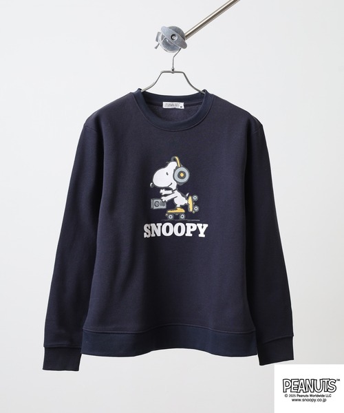 PEANUTS パジャマ プリント 裏起毛上下セット メンズ レディース