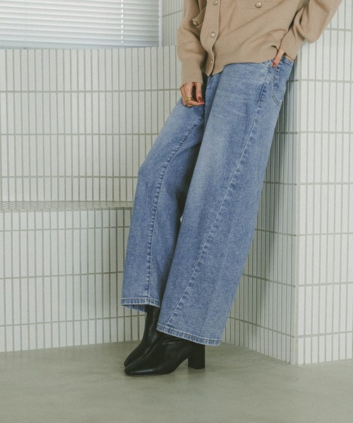 ジーンズ デニム デニムパンツ GOODデニムリラックスワイドパンツ/595403 レディース | GLOBAL WORK | 02