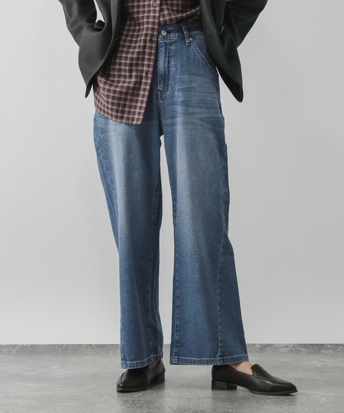 ジーンズ デニム デニムパンツ GOODデニムリラックスワイドパンツ/595403 レディース | GLOBAL WORK | 18