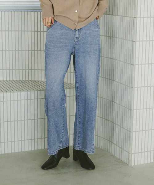 ジーンズ デニム デニムパンツ GOODデニムリラックスワイドパンツ/595403 レディース | GLOBAL WORK | 06