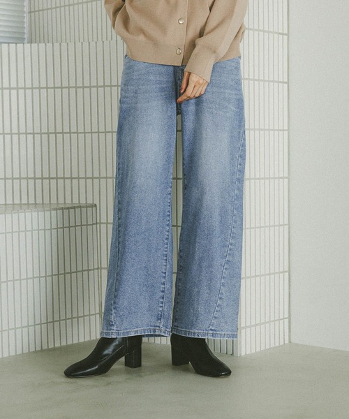 ジーンズ デニム デニムパンツ GOODデニムリラックスワイドパンツ/595403 レディース | GLOBAL WORK | 08