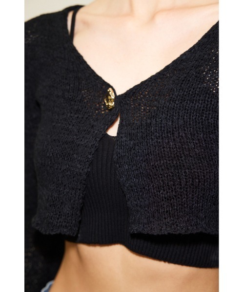 「THROW by SLY」 ニットカーディガン FREE クリアレッド レディース_画像7