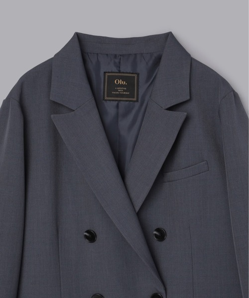 Olu. チャコールグレー テーラードジャケット F Olu. チャコールグレー