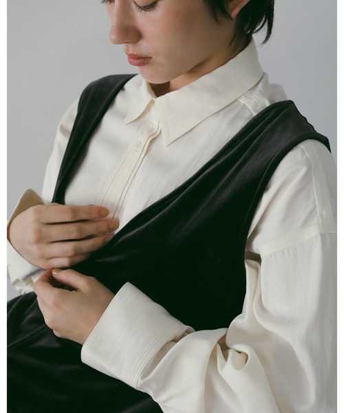 anuke（アンヌーク） ブラウス シャツ Stitch Over Shirts レディース
