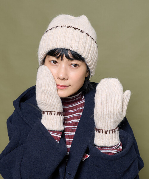 FREAK'S STORE（フリークスストア） 手袋 配色 ブランケットステッチ