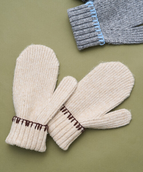 FREAK'S STORE（フリークスストア） 手袋 配色 ブランケットステッチ