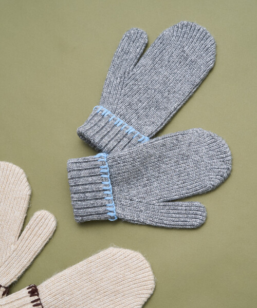 FREAK'S STORE（フリークスストア） 手袋 配色 ブランケットステッチ