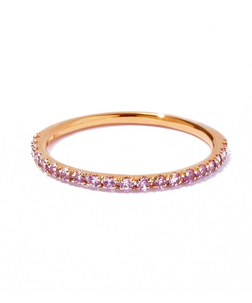 指輪 リング 「les bon bon」embrace pink sapphire ring/エンブレイス ピンクサファイア リング BOB804の画像