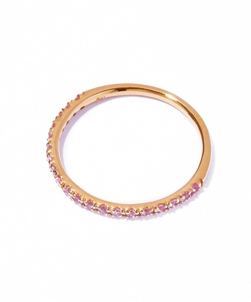 指輪 リング 「les bon bon」embrace pink sapphire ring/エンブレイス ピンクサファイア リング BOB804の画像