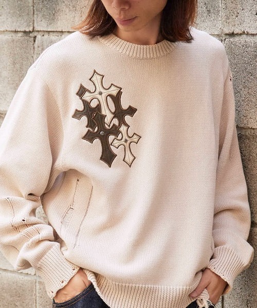 SUPPLIER（サプライヤー） セーター ニット Dietressed Multiple Cross