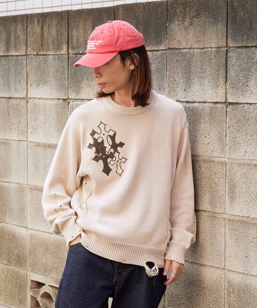 SUPPLIER（サプライヤー） セーター ニット Dietressed Multiple Cross