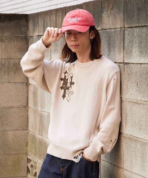 SUPPLIER（サプライヤー） セーター ニット Dietressed Multiple Cross