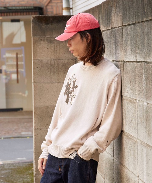 SUPPLIER（サプライヤー） セーター ニット Dietressed Multiple Cross
