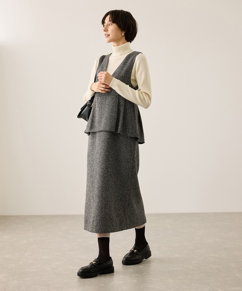 Aga ぺムラムジャンパースカート 再入荷】楽ちん！ペプラムジャンパースカート - ベルーナ【公式】