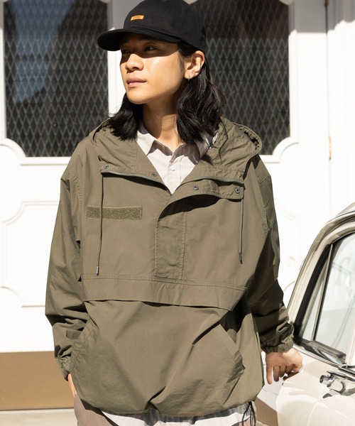 niko and…（ニコアンド） マウンテンパーカー MEDIUM カーキ メンズ