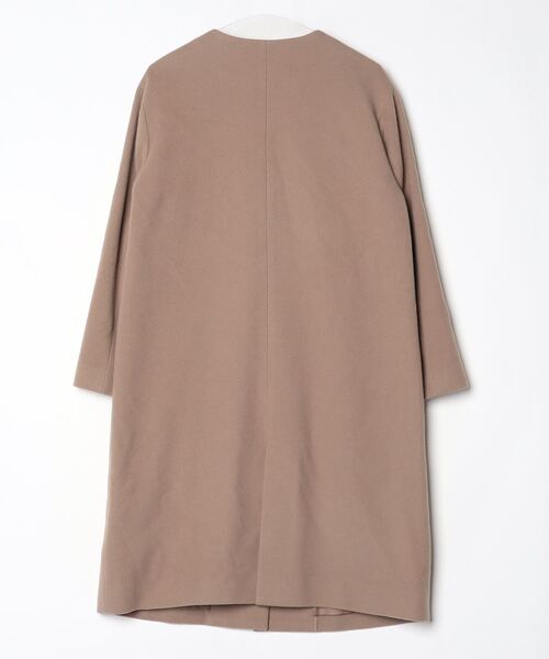 「un dix cors」 ノーカラーコート FREE ベージュ レディース_画像2