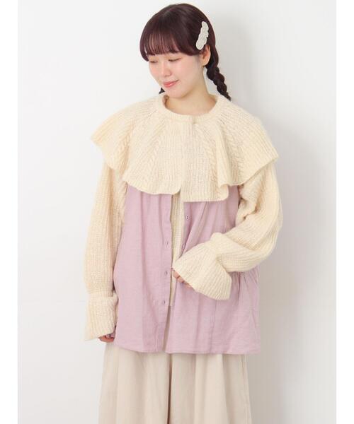 Samansa Mos2（サマンサモスモス） ベスト ジレ 「Cross×Linen