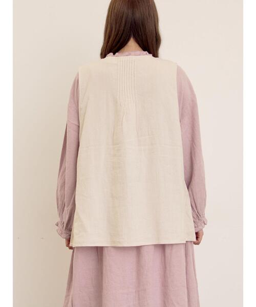 Samansa Mos2（サマンサモスモス） ベスト ジレ 「Cross×Linen
