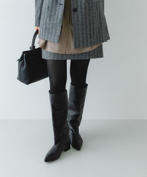 ロデスコ（RODE SKO）/2．5センチワイドシャフトロングブーツ RODE SKO（ロデスコ） ブーツ 2.5センチワイドシャフトロングブーツ