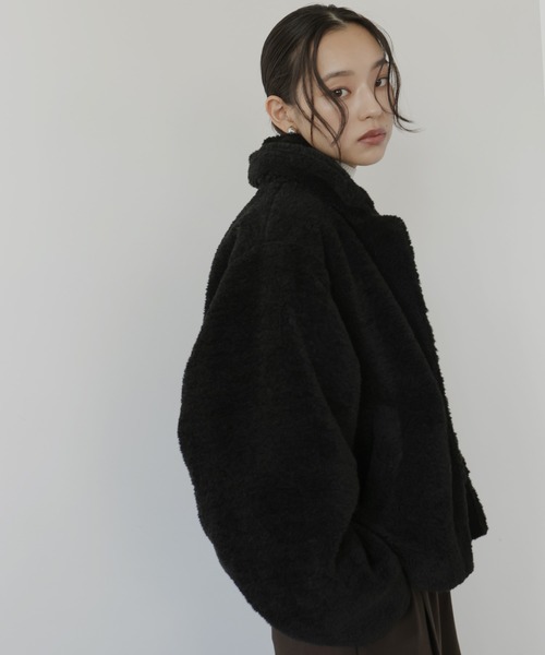 hellam（ヘラム） ジャケット テーラードジャケット ボアコクーン