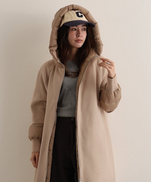 PourVous（プールヴー） ダウンコート ダウンジャケット ウールコート