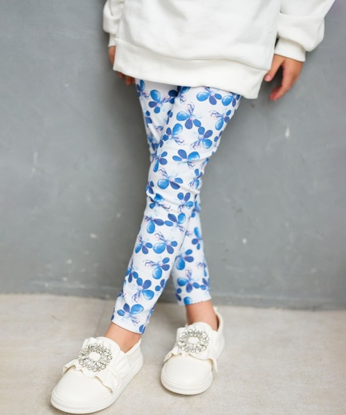 Rora（ローラ） レギンス スパッツ デイジー 花柄レギンス キッズ 子供