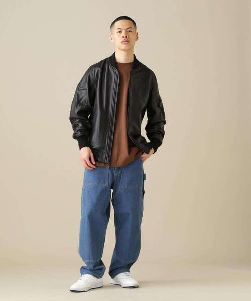 AVIREX（アヴィレックス） レザーブルゾン 2XL ブラック レディース