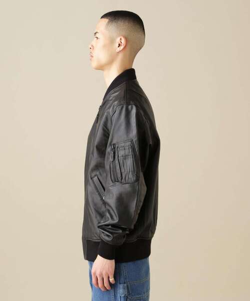 専用AVIREX　レザージャケット　２XL AVIREX（アヴィレックス） レザーブルゾン 2XL ブラック レディース