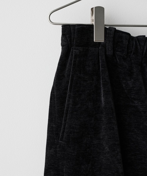 WYM LIDNM パンツ WASHED VELVET CURVE CUT WIDE PANTS メンズ