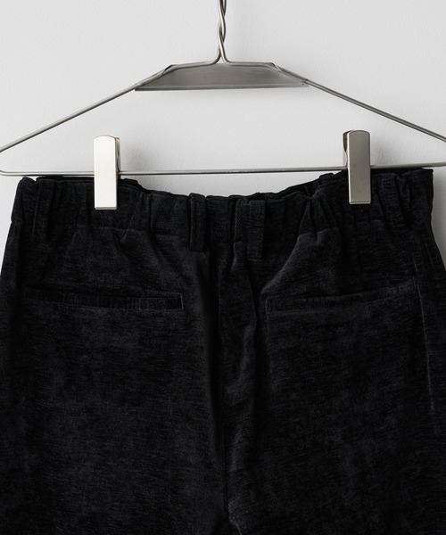 WYM LIDNM パンツ WASHED VELVET CURVE CUT WIDE PANTS メンズ