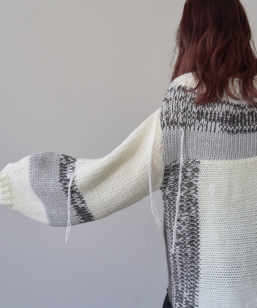 「mellowneon」 長袖ニット FREE ベージュ レディース_画像5