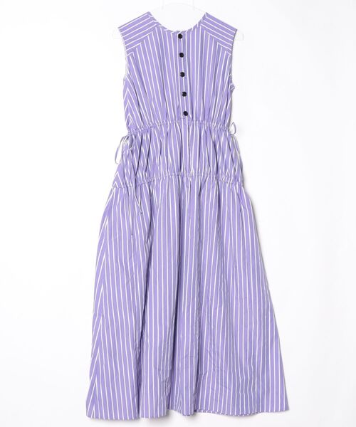 「EMMEL REFINES」 ノースリーブワンピース M ライラック レディース_画像2