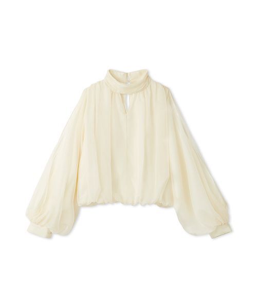 SNIDEL / スナイデル プリーツフレアスリーブブラウス ¥12,980 SNIDEL（スナイデル） ブラウス シャツ スリットスリーブブラウス