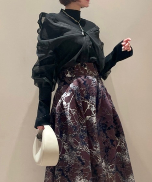 「FRAY I.D」 長袖シャツ ONE SIZE ブラック レディース_画像9