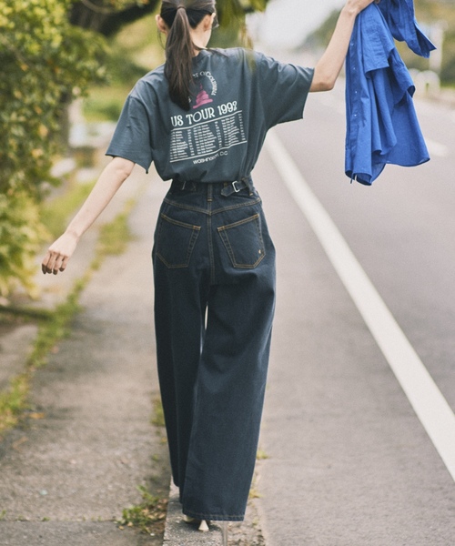 「Spick & Span」 デニムパンツ 34 ブラック レディース_画像2