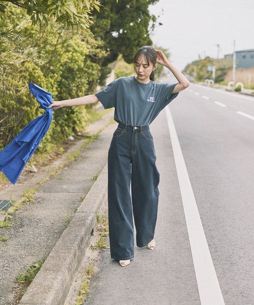 「Spick & Span」 デニムパンツ 34 ブラック レディース_画像3